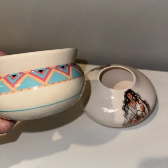 Native American Inspired Ceramic Vase Set - Picture 6 of 6